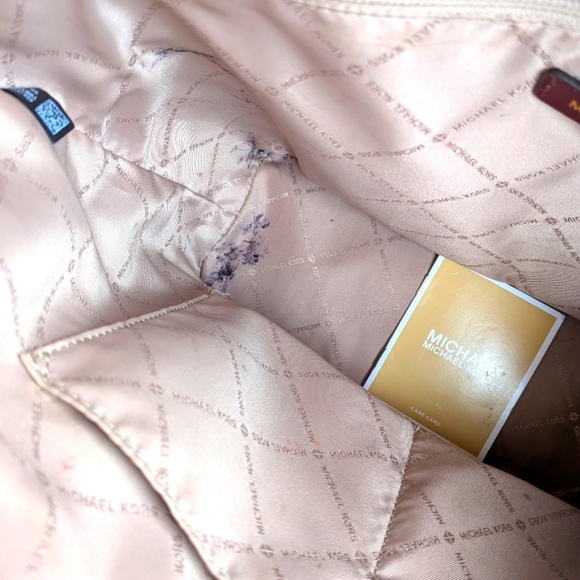 Michael Kors Burgundy Jet Set Tote Bag - Picture 5 of 6